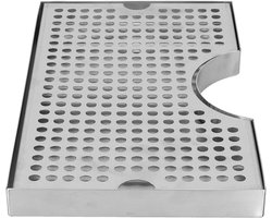 Luxe Lekbak - Bar Accessoire - Bar Schoonhouden - Roestvrij Staal - 30 cm - Zilverkleurig