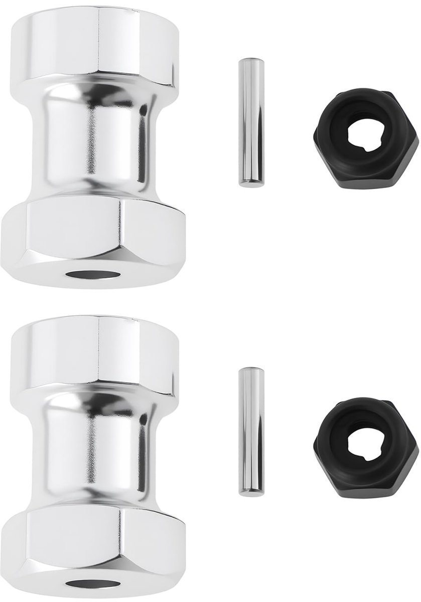 Dailygoods - 2-Delige Aluminium Wieladapter met Contramoer 53913
