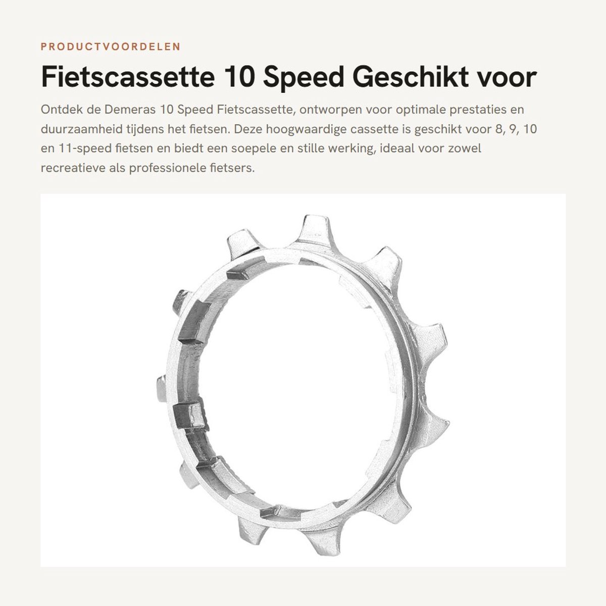 Dailygoods- Fiets Cassette 8/9/10/11 Versnellingen - Hoogwaardige Staal - Lichtgewicht Ontwerp - Schokbestendig - Eenvoudige Installatie - Geschikt voor 11/13T Kettingbladen - Fiets Tandwiel