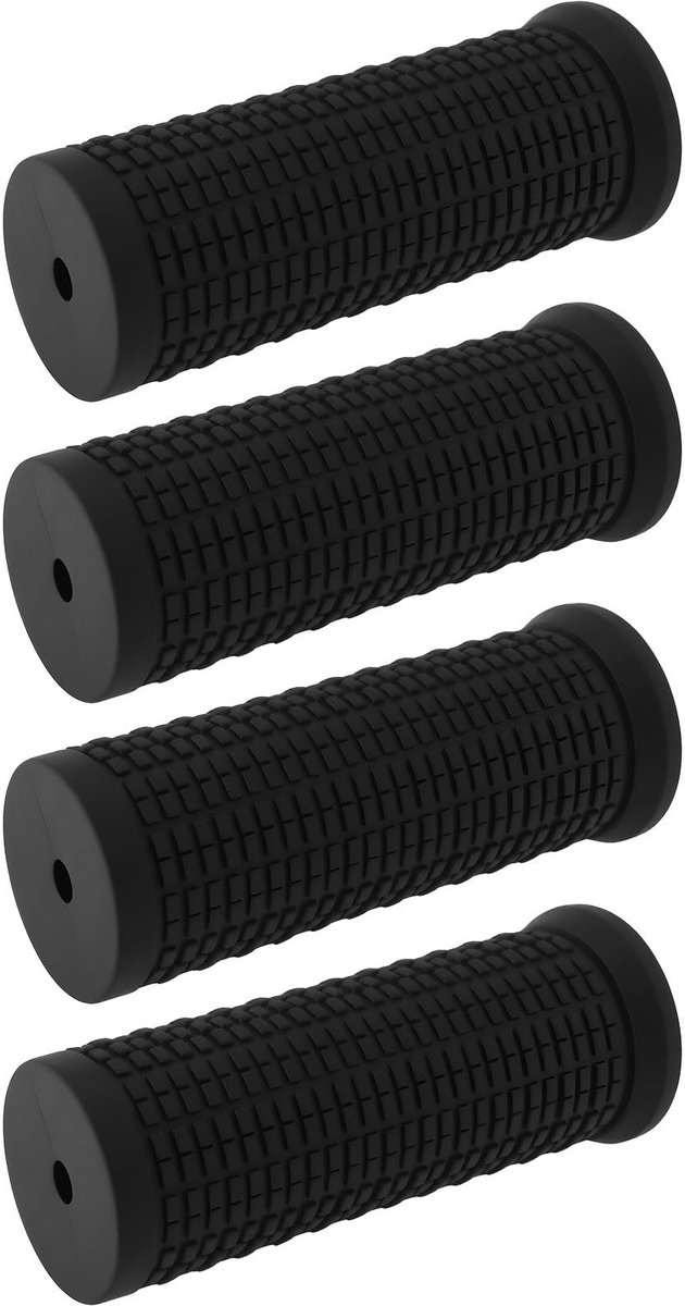 Dailygoods- Fietsstuurgrepen 4-delig - Antislip - Rubber - Compatibel met Shimano RevoShift SL-RS35 - Binnendiameter 22,2 mm - Lengte 75 mm - Handvatten