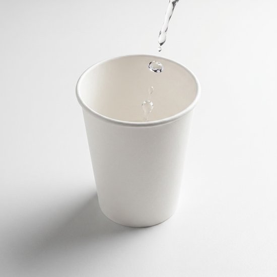 Gobelets à café blancs 180 ml (7 oz) - 1000 pièces - Gobelets en carton étanches avec revêtement PE pour l'hôtellerie, le bureau et les événements