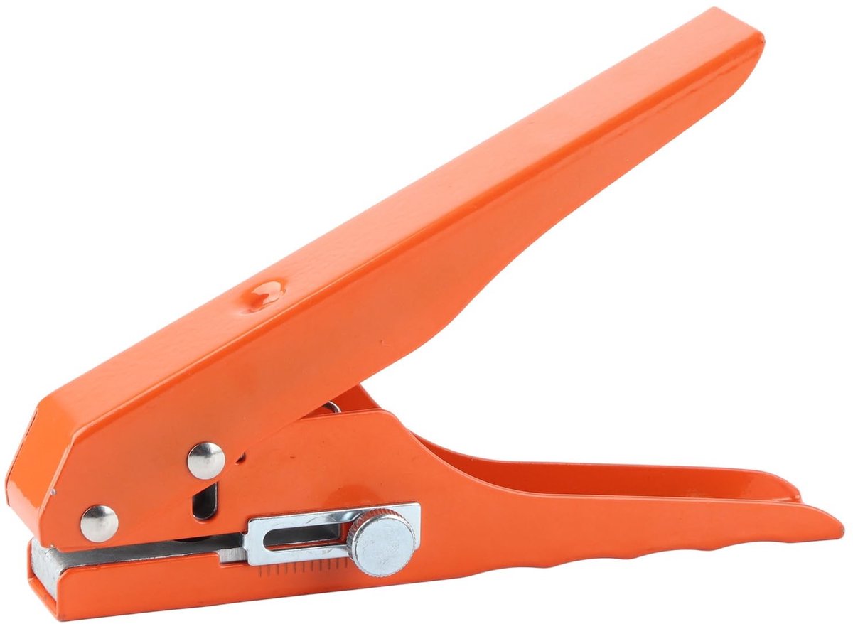 Dailygoods- Perforator 10 mm - Verstelbaar - Ergonomisch - Draagbaar - Robuust - Geschikt voor papier, PVC en karton - Gaatjesmaker