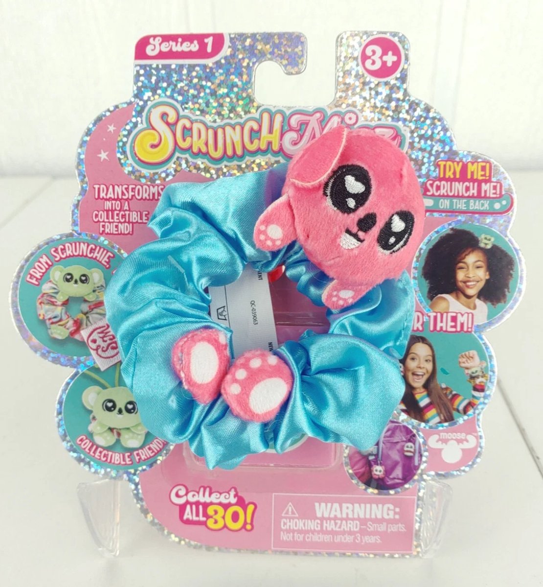 *Brand New* Scrunchmiez Shimmer Series Ultra Rare Bunny Purple Hair Scrunchy