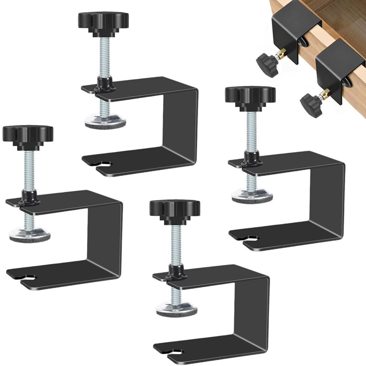 Dailygoods- C Klem - Roestvrij Staal - Verstelbaar - Antislip - Universele Beugel - Gereedschap - Voor Houtbewerking
