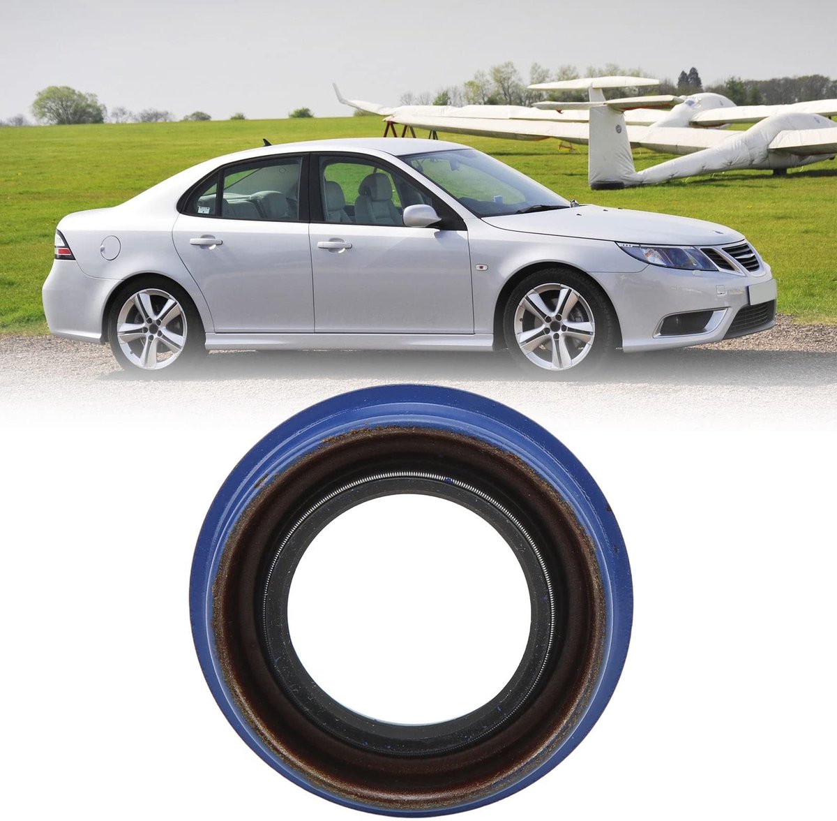 Dailygoods- Aandrijfas Olie Keerring - Rubber/Metaal - Hoogwaardige Kwaliteit - Vervangingsonderdeel - Schokbestendig - Perfecte Pasvorm