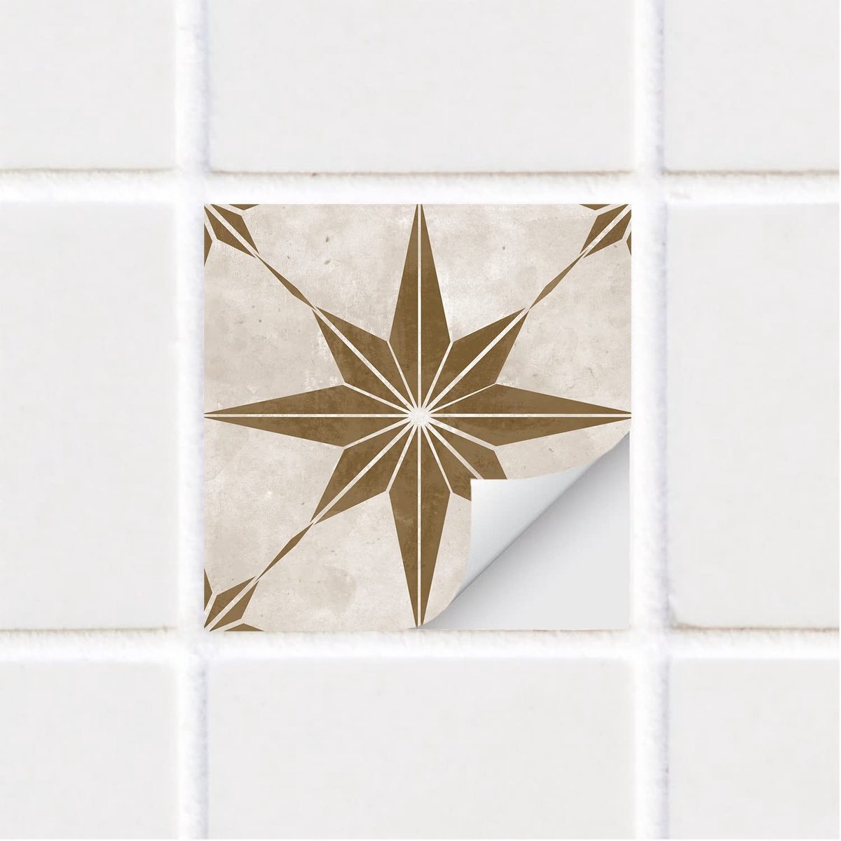 Dailygoods- Wandsticker Boho Stijl - Tegeltjes met Tekst - Set van 25 - Waterdicht - Zelfklevend - 15 x 15 cm - Geschikt voor Keuken/Badkamer - Tegels