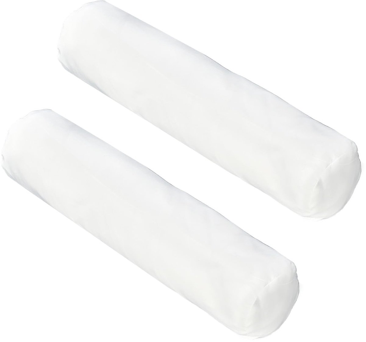 Dailygoods- Nekkussenhoes Set van 2 - Ronde Kussenslopen met Ritssluiting - Zachte/Ademende Kussensloop - 10 x 45 cm - Polyester Materiaal