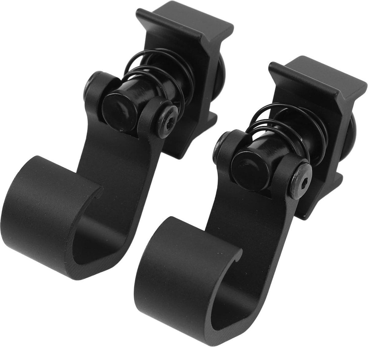Dailygoods- Noppenbevestiging 360 Graden Rotatiebasis - L-Rail Bevestiging - Koolstofstaal - 1 Paar - Gegalvaniseerd - Accessoires voor Vrachtwagens - Bevestigingshaak