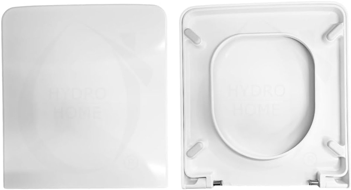 Toiletbril - Keramisch design - Badkamer vernieuwen - Soft-close sluiting - 40 x 365 cm - Wit