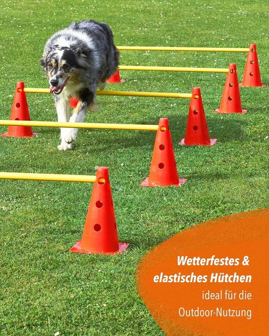Markeerkegels Set - Zachte Pilonnen - Sport Training - Onbreekbaar Materiaal - 30 cm Hoog - Oranje — afbeelding 4