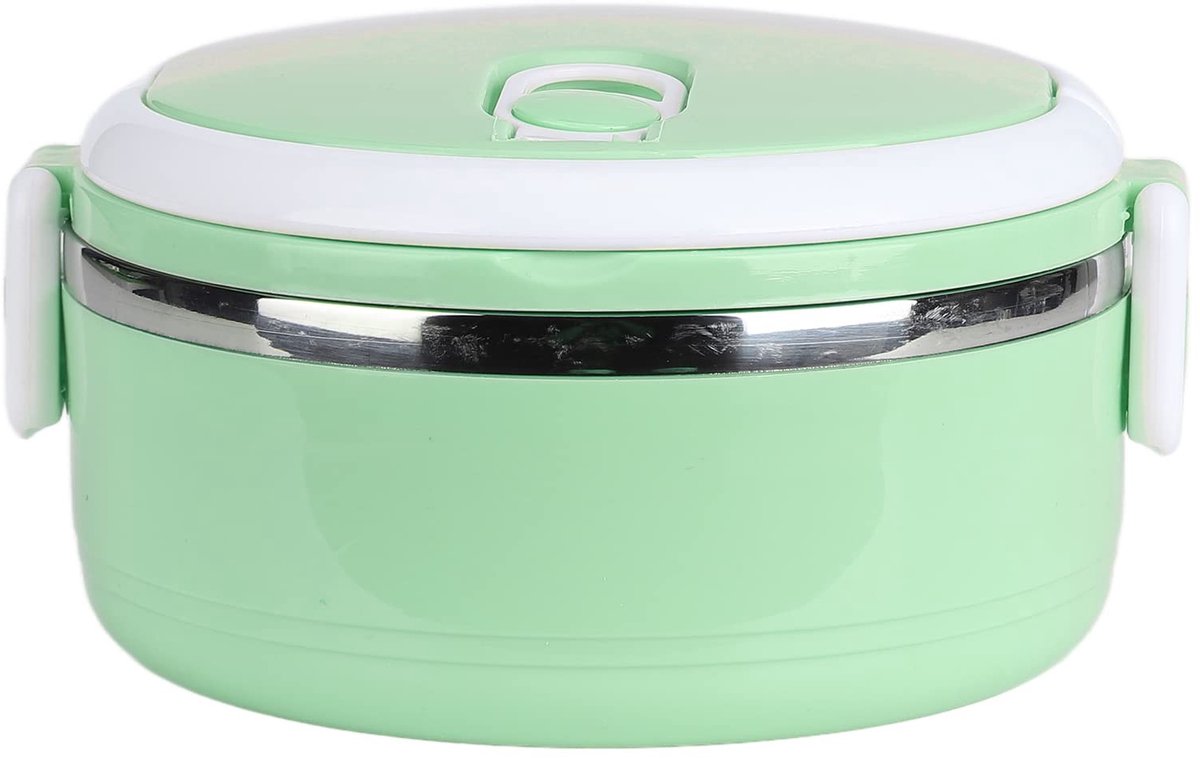 Dailygoods- Lunchbox Thermisch - Roestvrij Staal - Stapelbaar - Voedselcontainer - Bento - Voor Thuis/School/Kantoor - Bento Box