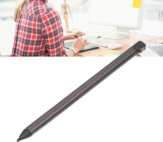 Dailygoods- Styluspen 4096 Drukgevoeligheid - Ergonomisch Ontwerp - Aluminium Materiaal - Draagbaar - Aanpasbare Knoppen - Slijtvast - Digitale Pen — afbeelding 4