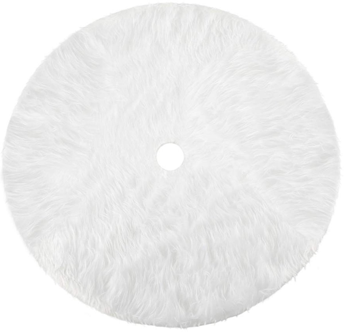 Dailygoods- Kerstboomrok 150 cm - Witte Imitatiebont - Bescherming tegen Naalden - Zacht en Warm - Ideaal voor Kerstdecoratie - Perfect Cadeau - Kerstboomdeken