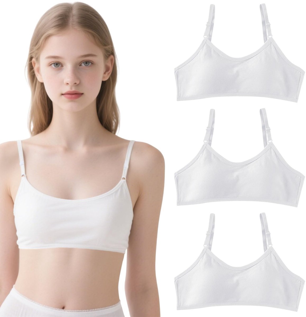 Dailygoods- Sportbeha 3-delig - Meisjes - Verstelbare Riem