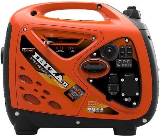 Inverter Aggregaat - Mobiele Stroombron - Stroomvoorziening Buiten - Automatische Olie Stop - 1000 Watt - Meerkleurig — afbeelding 3