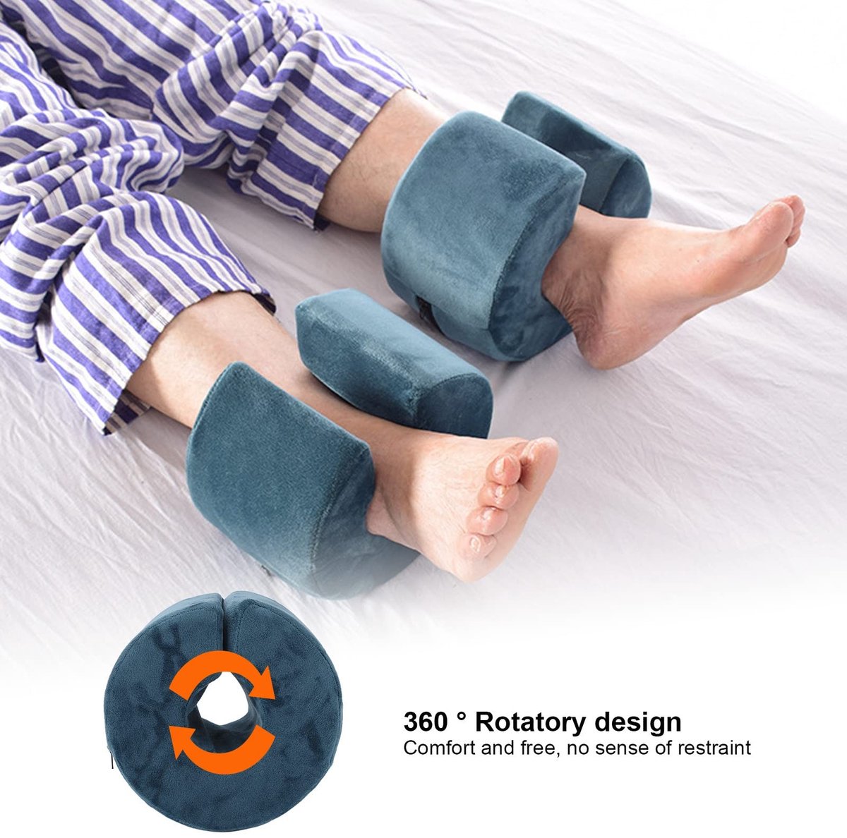 Dailygoods- Hielkussen Ergonomisch - Hielbeschermers - Voetensteun - Hielkussentjes voor schoenen - Antislip Hielkussentjes - Wasbare Hoes van Korte Pluche - Voetkussen