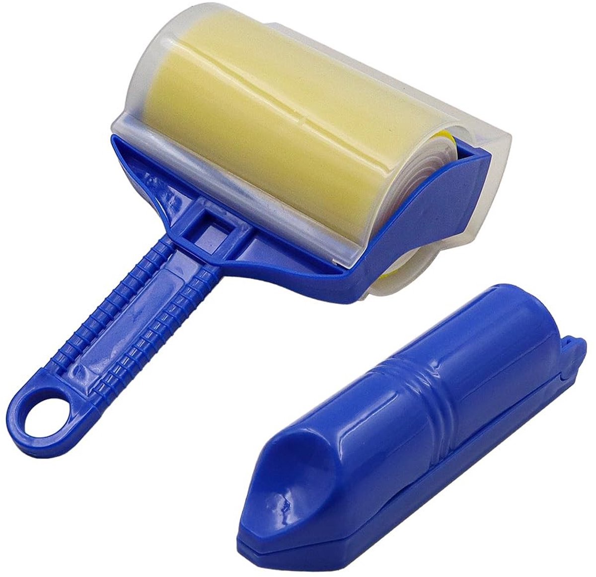 Dailygoods- Pluizenroller Herbruikbaar - Kledingroller - Dierenhaar Verwijderaar - Antislip Handvat - Duurzaam PP-Plastic - 2 Stuks - Haarroller