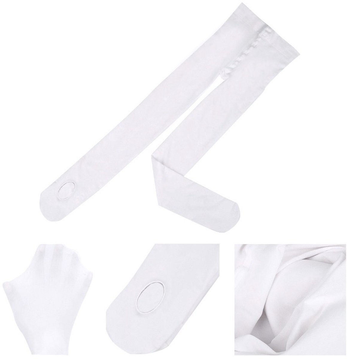 Dailygoods- Balletpanty's Professionele Kwaliteit - Converteerbaar - 2 Paar - Maten S/M/L - Geschikt voor Dans - Ademend Materiaal - Danspanty