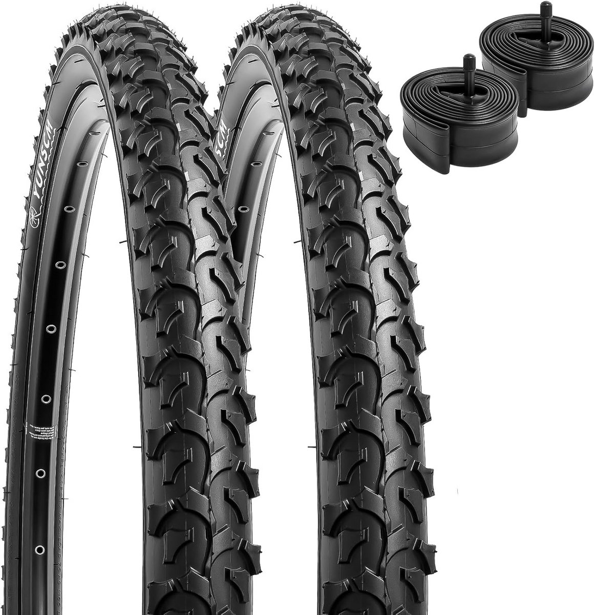 Fietsbanden Set - Binnenbanden - Outdoor Rijden - Opvouwbaar Ontwerp - 24 inch - Zwart