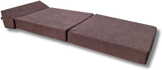 Opvouwbaar Matras - Vouwmatras Fauteuil - Logeren Zitten - 2-in-1 Functie - 160x60x12 cm - Grijs — afbeelding 4