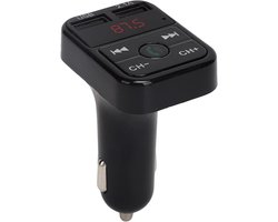 Auto MP3-speler - FM-zender - Muziek Streamen - Bluetooth V5.0 - 1 USB Poort - Zwart