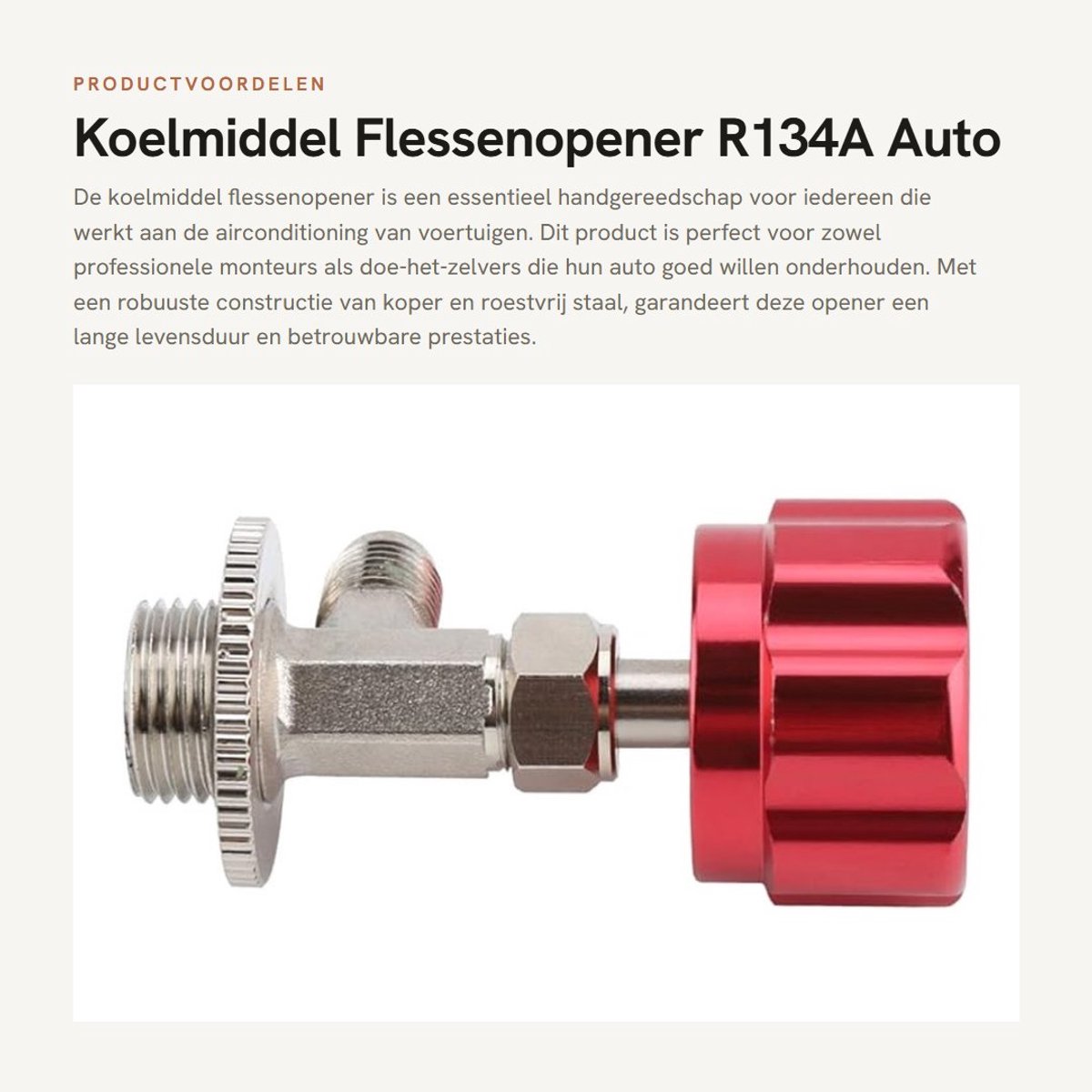 Dailygoods- Flessenopener Professioneel - Bieropener - Flessenopener Sleutelhanger - Handgereedschap - Auto-onderdelen - Hoogwaardige Kwaliteit - Koelmiddelopener
