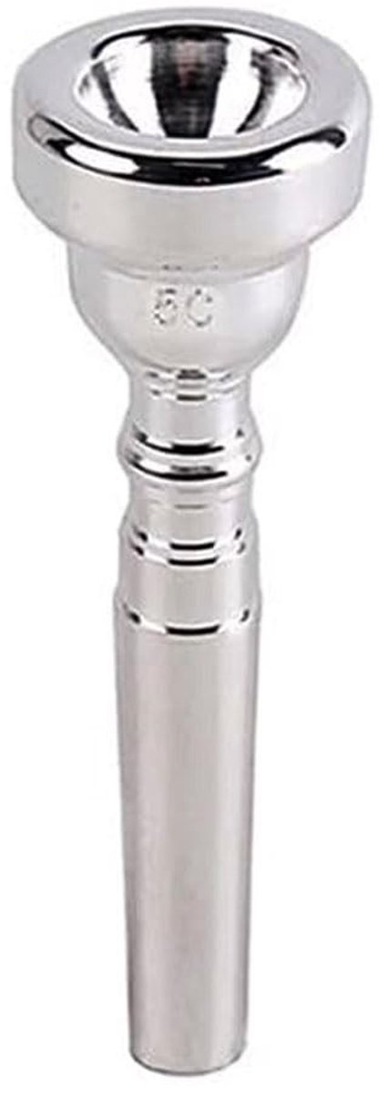 Dailygoods- Trompet Mondstuk Zilver Geplateerd - Duurzaam Messing - Geschikt voor Beginners/Professionals - Accessoire voor Koperblazer - Slijtvaste/Corrosiebestendige Prestaties