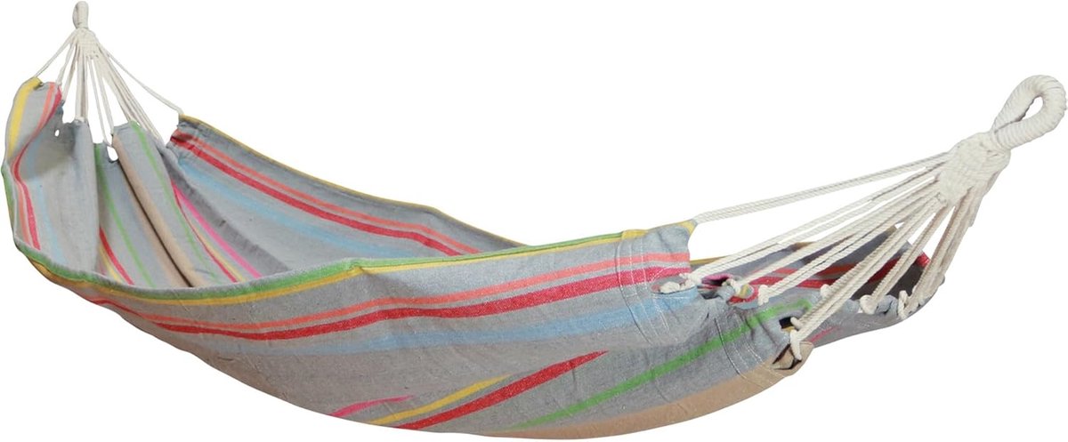 Hangmat - Strandbed - Ontspannen Buiten - Katoen met franje - 200 x 100 cm - N.v.t.