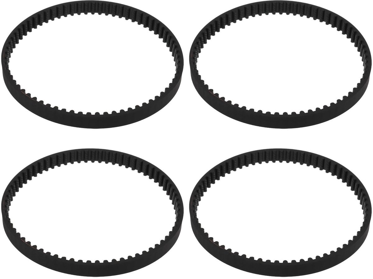 Dailygoods- Stofzuigerriem 4 Stuks - Compatibel met Shark Rocket HV300/HV301/HV302/HV305/HV308 - Omtrek 207 mm - Breedte 5,8 mm - Duurzaam Rubber - Stofzuigerband