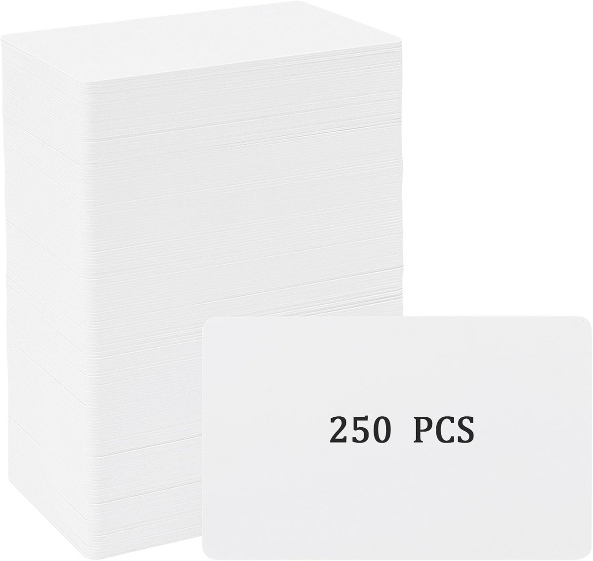 Dailygoods- Lege Visitekaartjes 250 Stuks - PVC Kaarten 30 Mil/0.76mm - Afdrukbare Witte Kaarten - ID-Kaarten - Lidmaatschapskaarten - Duurzaam Materiaal