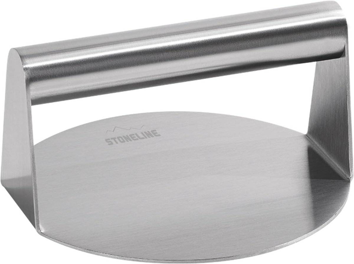 Burger Smasher Vleespers Grill Burgers Maken Roestvrij Staal 14 cm doorsnee Zilverkleurig