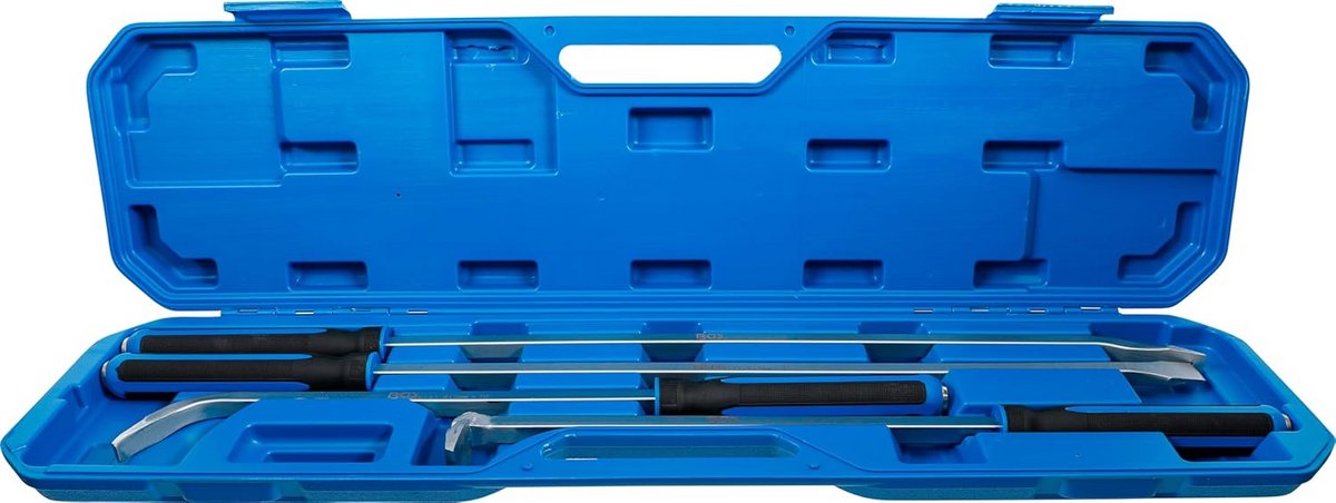 Breekijzerset - Hefboom set - Werkplaats gebruik - 4-delig met softgrip - 600 en 900 mm - Zwart