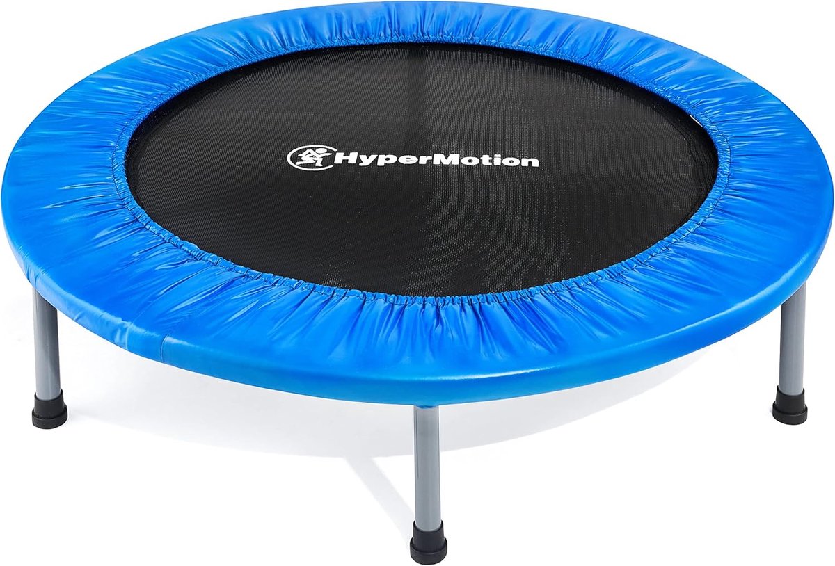 Kinder Trampoline - Springkussen Binnen - Buiten Spelen - Stabiele Constructie - 90 cm - Blauw