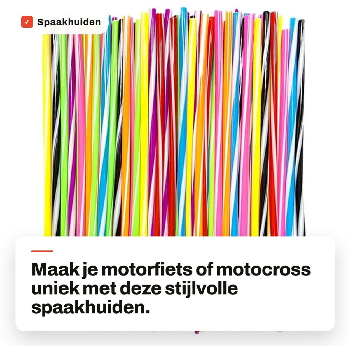 Dailygoods- Velghoezen 72 Stuks - Decoratie - Beschermer - Pijp - Motorfiets - Fiets - Geschikt voor cadeaus - Spaakbescherming