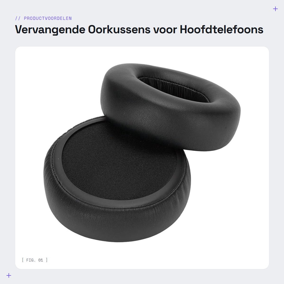Dailygoods- Oorkussens Vervangend voor RB-M700B/RB-M500B/RB-M300B - Eiwitleer - Geheugenschuim - Comfortabel - Geluidsisolatie - Zacht en rekbaar - Earpads