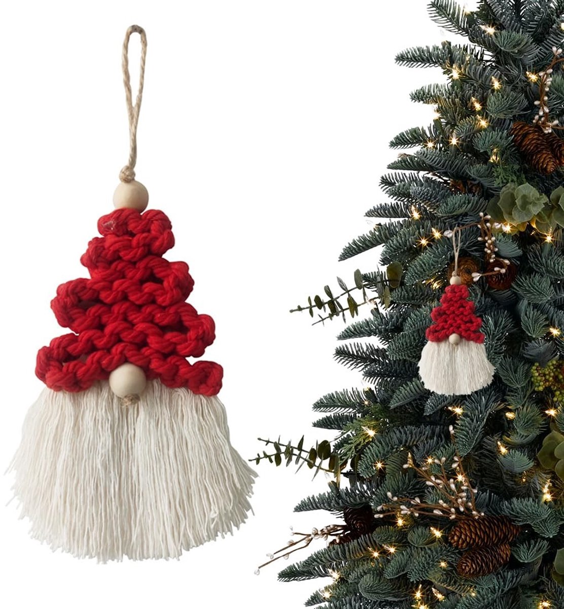 Dailygoods- Kerstboomversiering Hoogwaardig Katoen - Set Ornamenten - Grappige Hangers - Duurzaam - Decoratie voor Binnen/Buiten - Schattige Patroon - Kerstornamenten