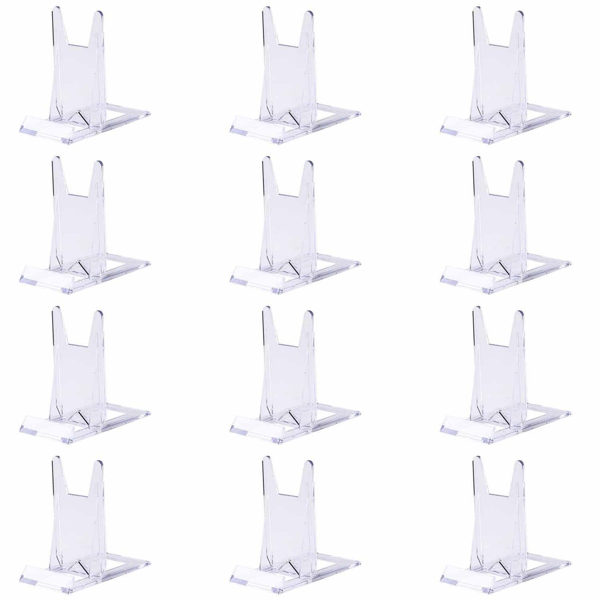 Dailygoods- Verstelbare Standaard - Transparante Multifunctionele Standaard - Boeken/Mobiele Telefoons/Borden/Foto's - Duurzaam Polystyreen - Ideaal voor Winkels/Tentoonstellingen - Veilig en Niet Giftig - Presentatiestandaard