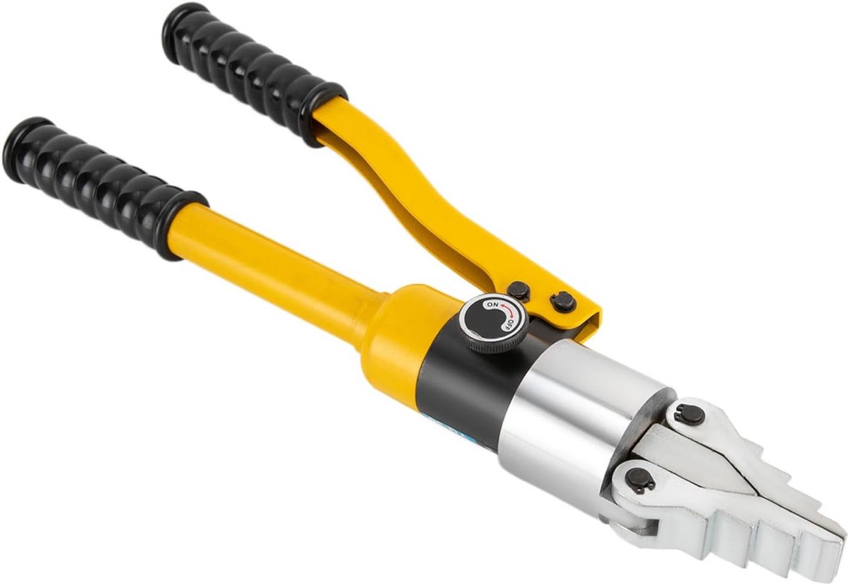 Hydraulische Flensspreider - Pijp Reparatie - Leidingen Onderhouden - 8 Ton Kracht - 30mm Spreiding - Geel