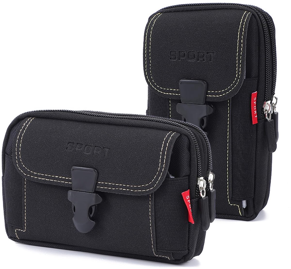 Dailygoods- Heuptas multifunctioneel - Heuptasje heren - Buiktas outdoor - Heuptas voor mobiele telefoon - Verstelbare riem - Hoogwaardig materiaal