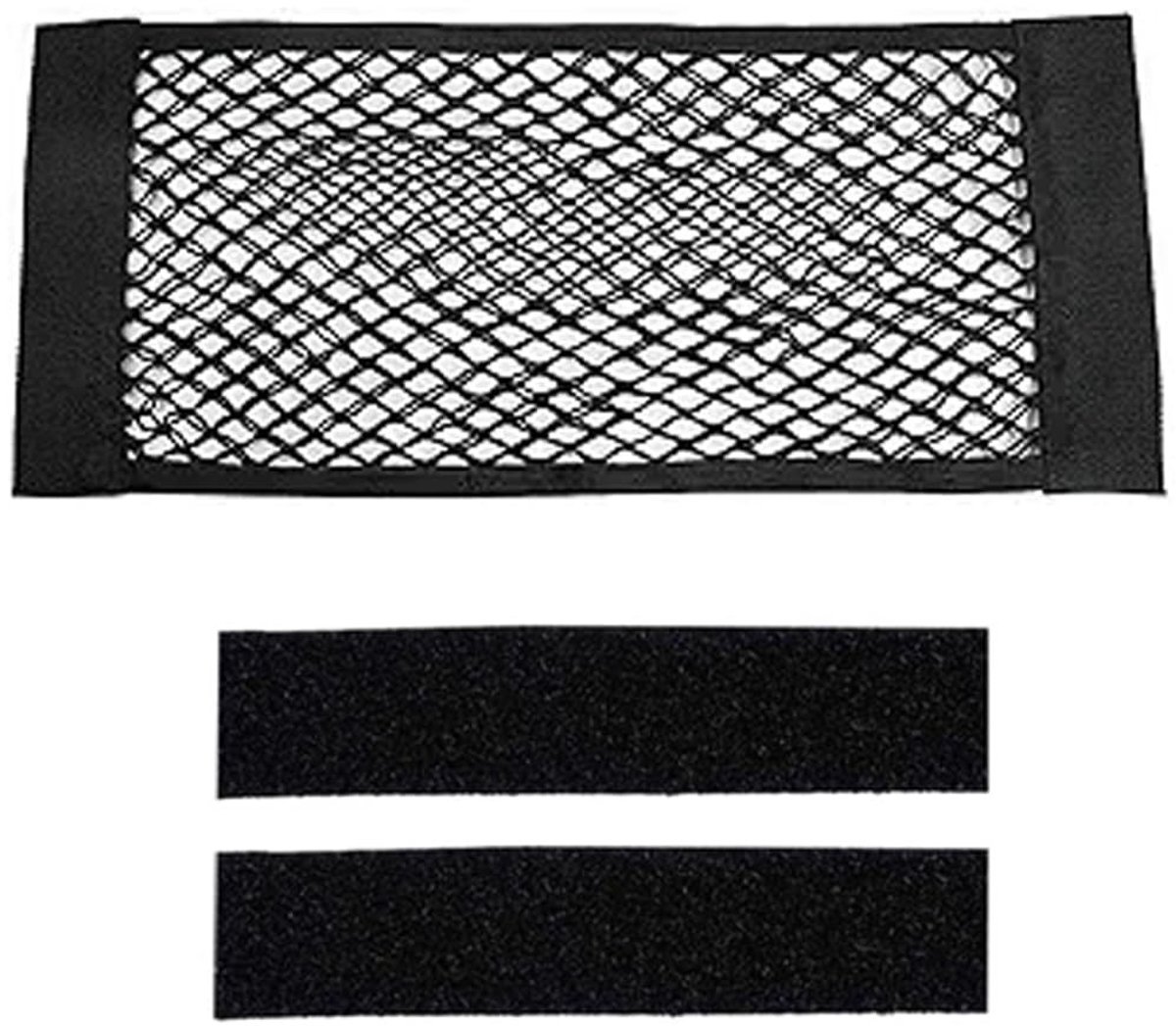 Dailygoods- Kofferbaknet Heavy Duty - Opbergnet Auto - Kofferbaknet met Klittenbandsluiting - 2 Stuks - Duurzaam Nylon - 60 x 25 cm