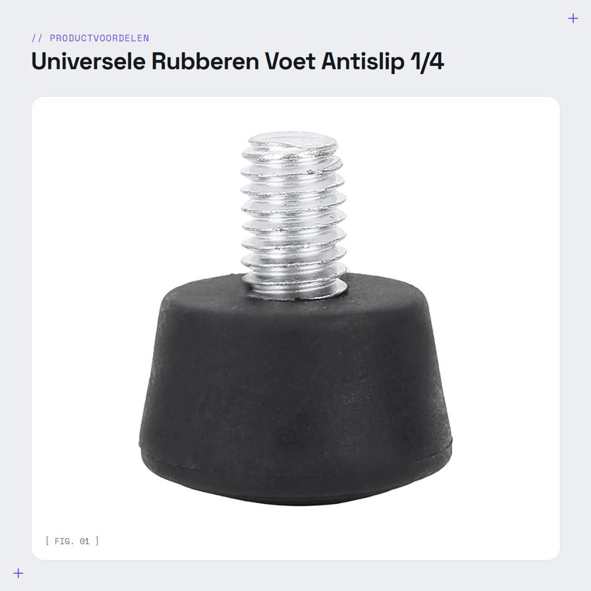 Dailygoods- Rubberen Voet Antislip - Universele 1/4 inch/3/8 inch - Stabiele Monopod/Statief - Hoogwaardig Rubber/Metaal - Duurzaam in Gebruik - Geschikt voor Binnen/Buitenopnamen - Statiefvoet