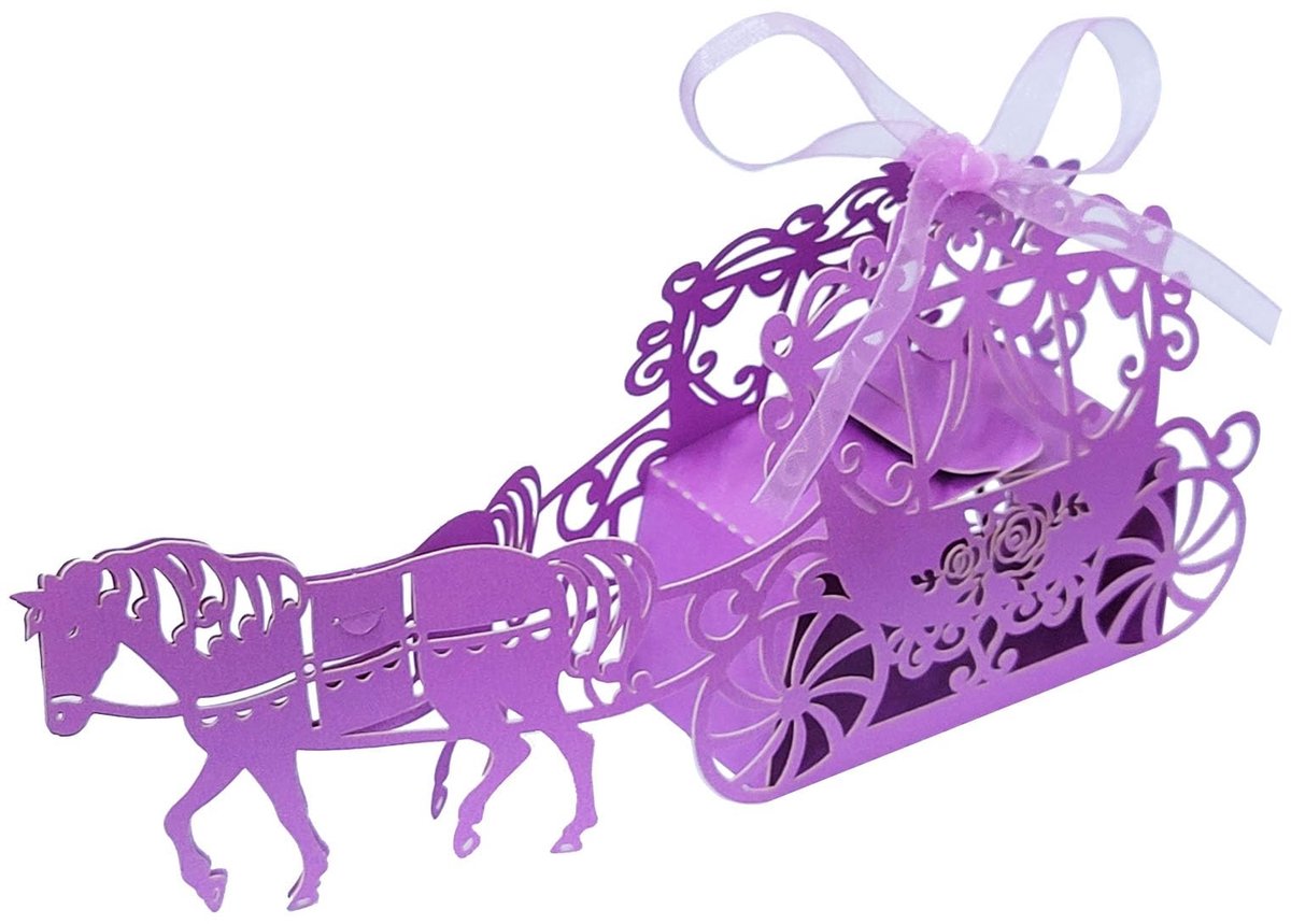 Dailygoods- Trendy Trolley - 50 Stuks - Elegante Doos - Bruiloft/Verjaardag - Hoogwaardig Papier - Vrolijke Sfeer - Cadeaudozen