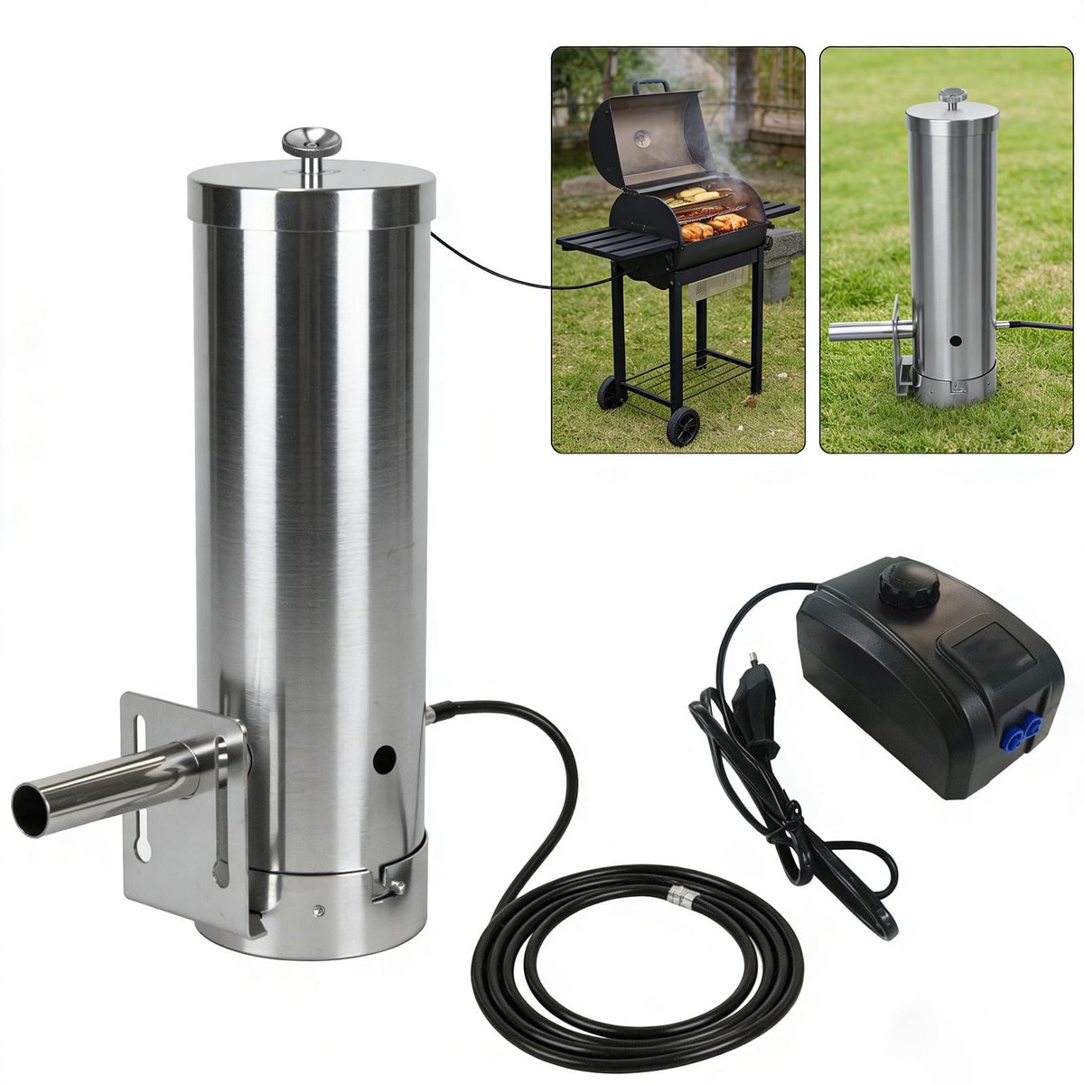 Dailygoods - Koude Rookgenerator van Roestvrij Staal voor BBQ en Rookovens