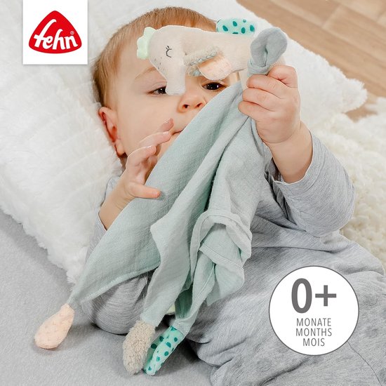 Knuffeldoek Zeepaard - Baby knuffel - Behaaglijk slapen - Zacht velours - 42 cm - Meerkleurig — afbeelding 2