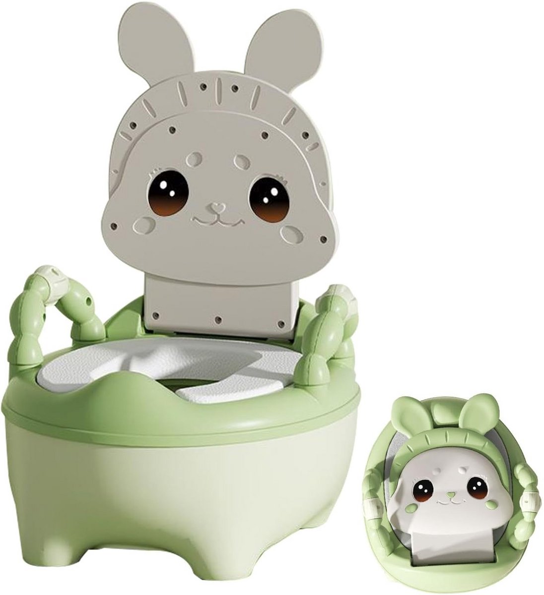 Baby toilet - Zindelijkheidstrainer - Zindelijkheid leren - Antislip ontwerp - 38.4 x 32 x 25.9 cm - Meerkleurig
