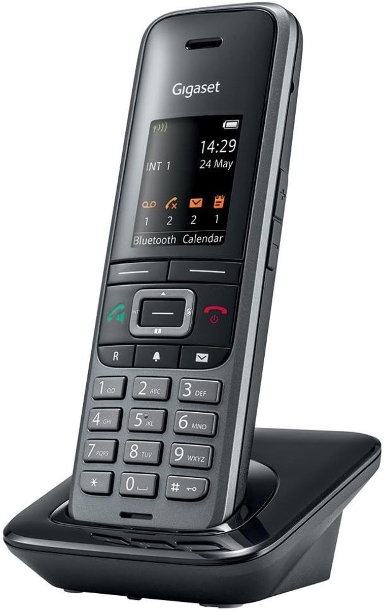 Draadloze Telefoon - Zaktelefoon - Professioneel Gebruik - Meertalig Menu - Wandmontage - Zwart
