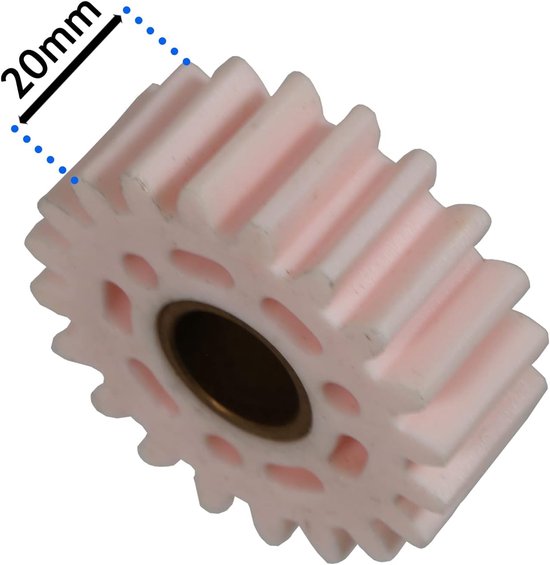 Maaier Onderdelen Set - Tandwiel Kit - Gazon Onderhoud - Premium Kwaliteit - Wit 77mm - Wit en Roze — afbeelding 4