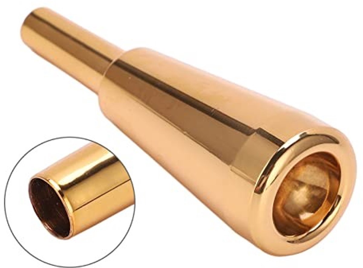 Dailygoods - Trompet Mondstuk - Heavy Duty - Goud - Metaal Materiaal - Geschikt voor Trompetten - 3C Maat
