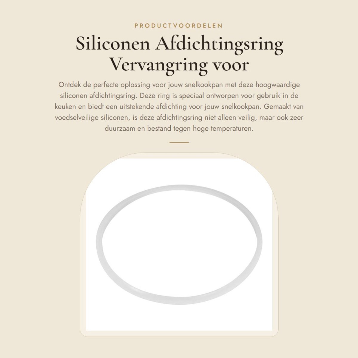 Dailygoods- Siliconen Pakking - 6 Maten - Afdichtingsring - Hoge Temperatuurbestendigheid - Veilig en Duurzaam - Flexibel en Efficiënte Afdichting - Afdichtring