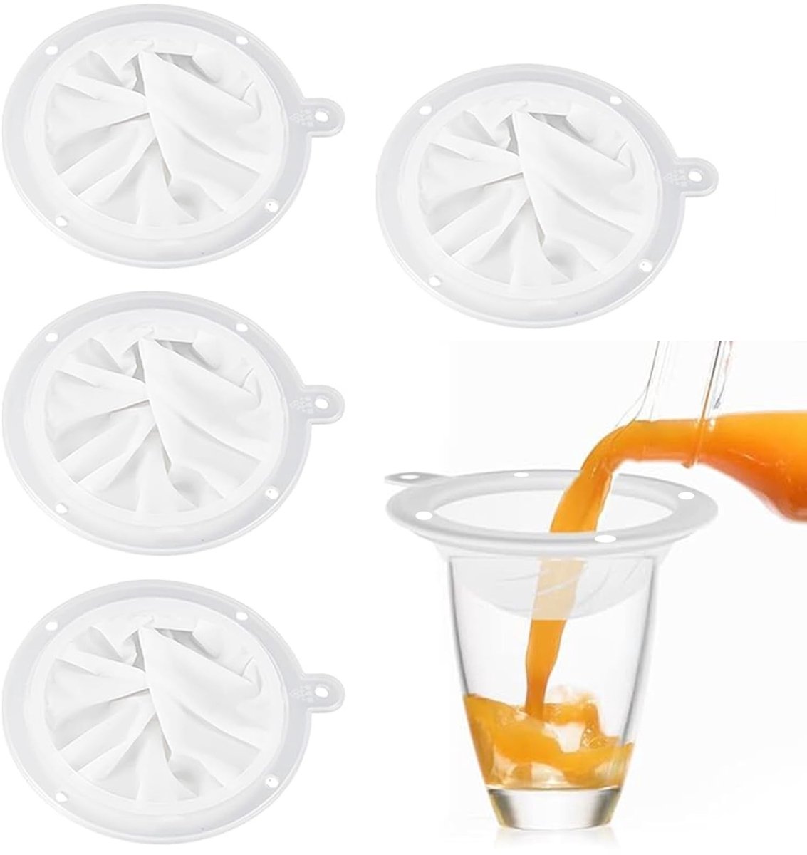 Dailygoods- Keukenzeef Fijnmazig - Nylon Zeef - Voedselfilterzeef - 4